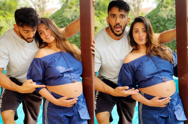 Anita Hassanandani flaunts her bare BABY BUMP in what looks like her MATERNITY shoot and she looks ADORABLE!